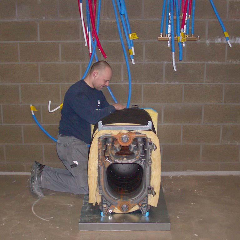 Verwarming plaatsing ketel