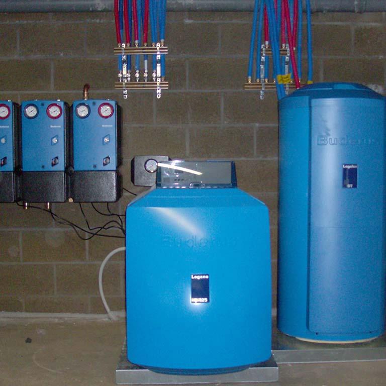 Verwarming plaatsing ketel