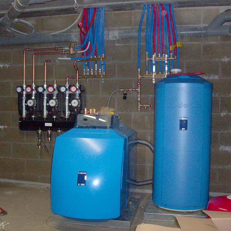 Verwarming plaatsing ketel