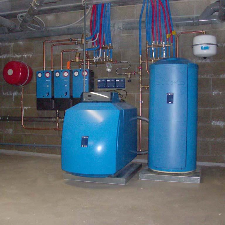 Verwarming plaatsing ketel