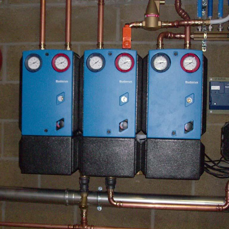 Verwarming plaatsing ketel